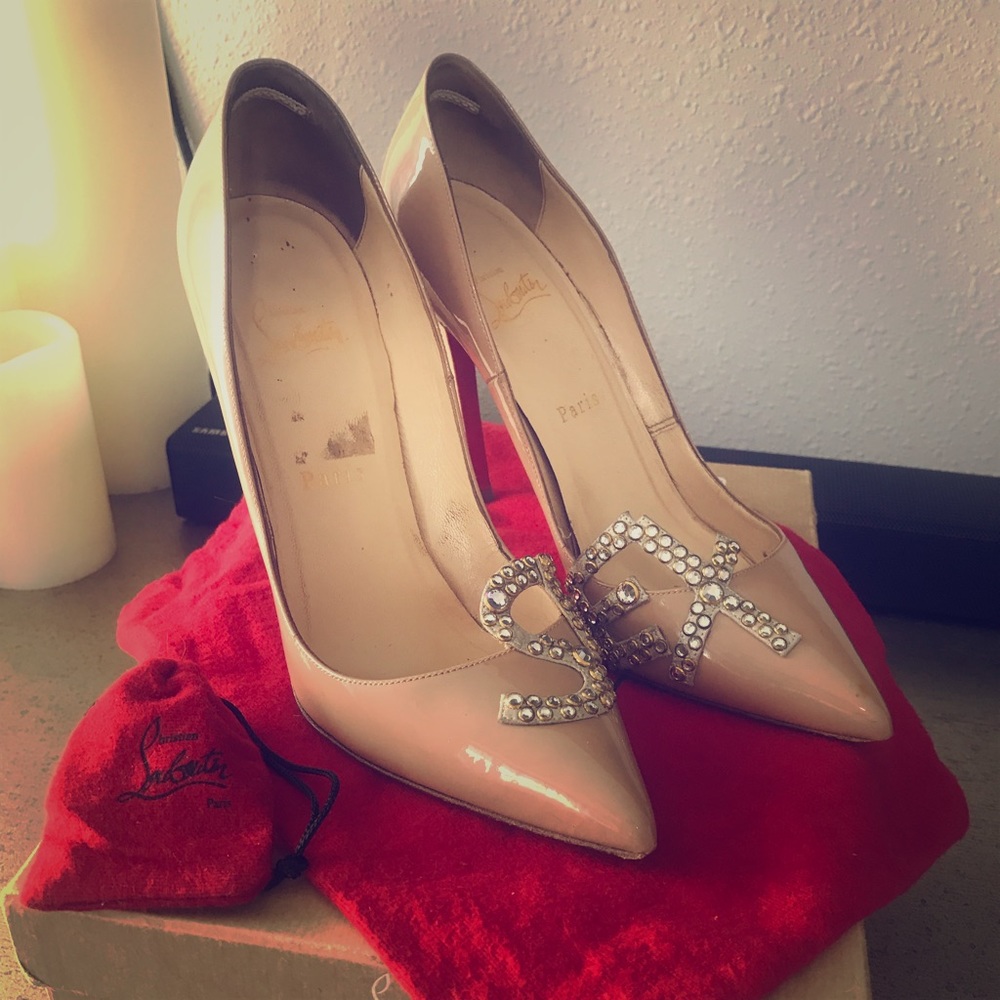 Christian Louboutin Nude Sex Pumps